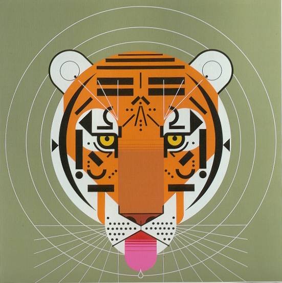 Cool Carnivore by Charley Harper
